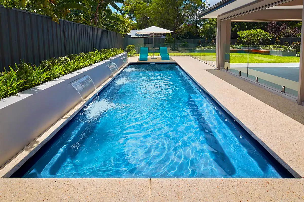 Chairs and pool