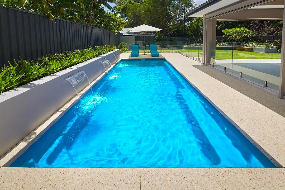 Chairs and pool